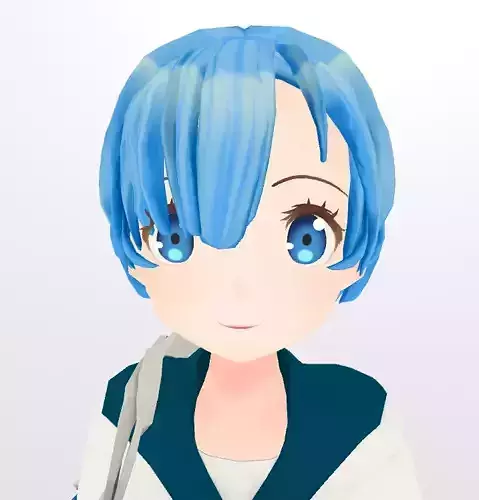 Unity Humanoid Model Cecil005 Low-poly 3D model