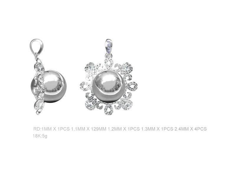 200 Pearl Pendant Jewelry Bulk Collection 3D print model 3D print model_57