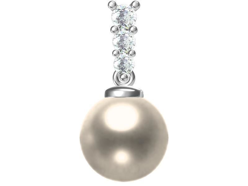 200 Pearl Pendant Jewelry Bulk Collection 3D print model 3D print model_49