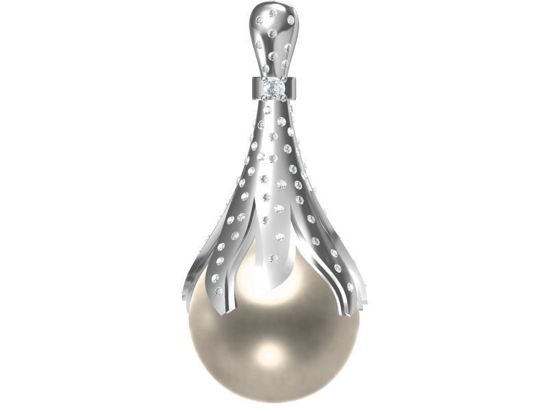 200 Pearl Pendant Jewelry Bulk Collection 3D print model 3D print model_47