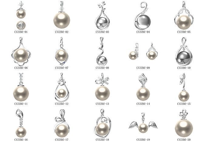 200 Pearl Pendant Jewelry Bulk Collection 3D print model 3D print model