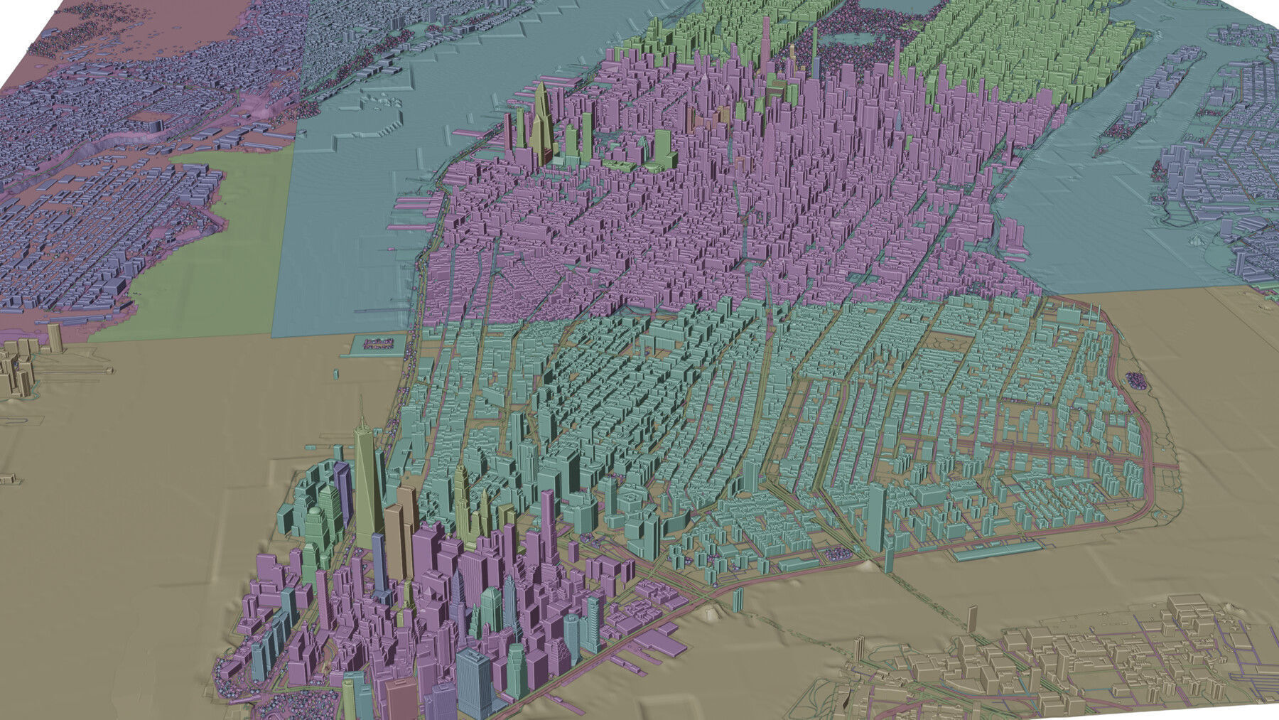 New York Low poly Low-poly 3D model_4