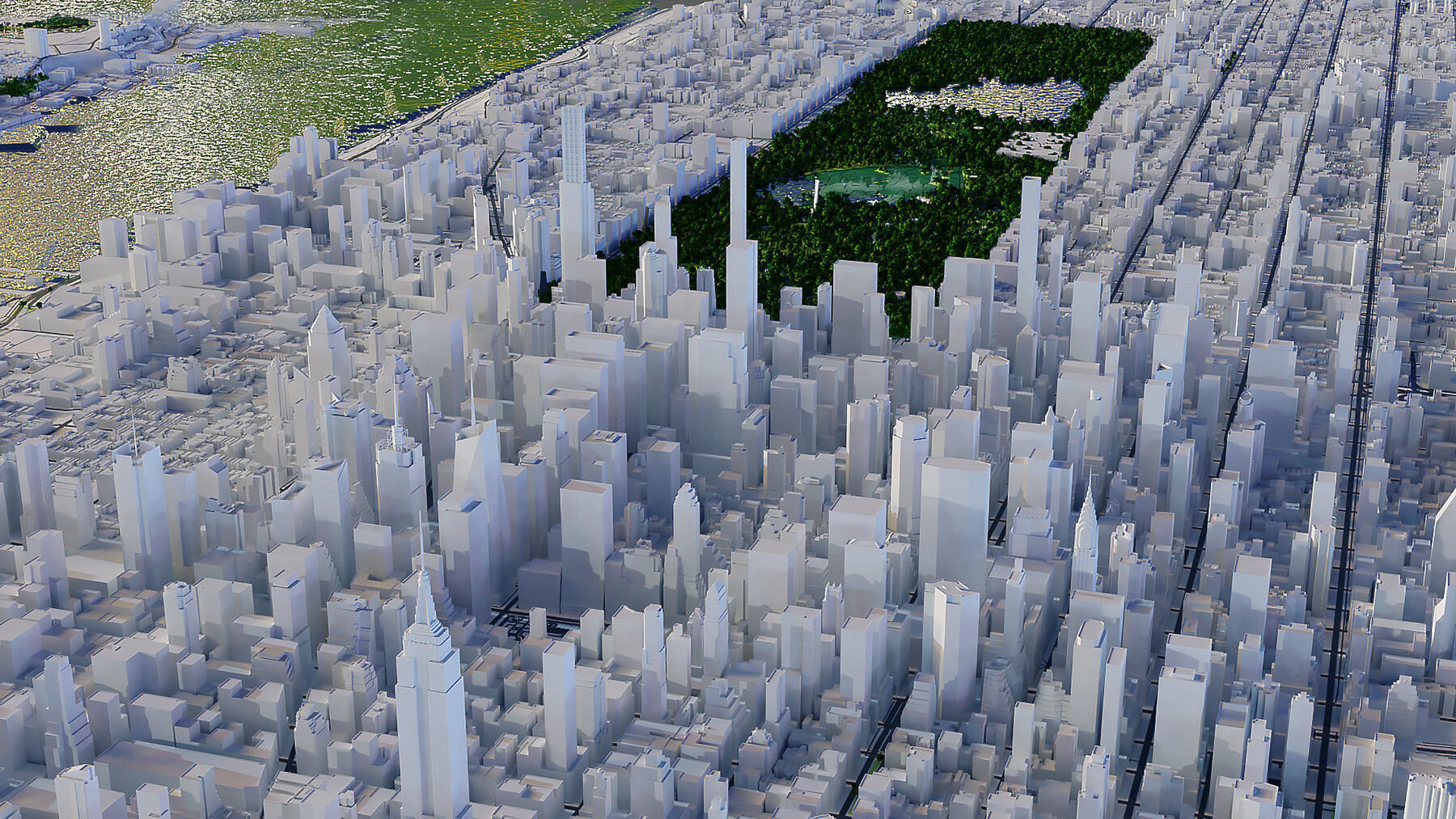 New York Low poly Low-poly 3D model_3