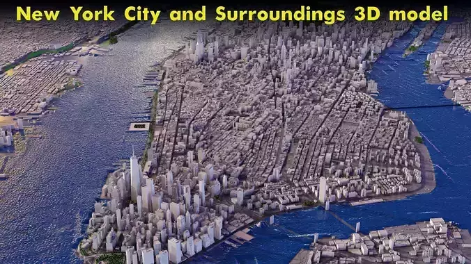 New York Low poly Low-poly 3D model