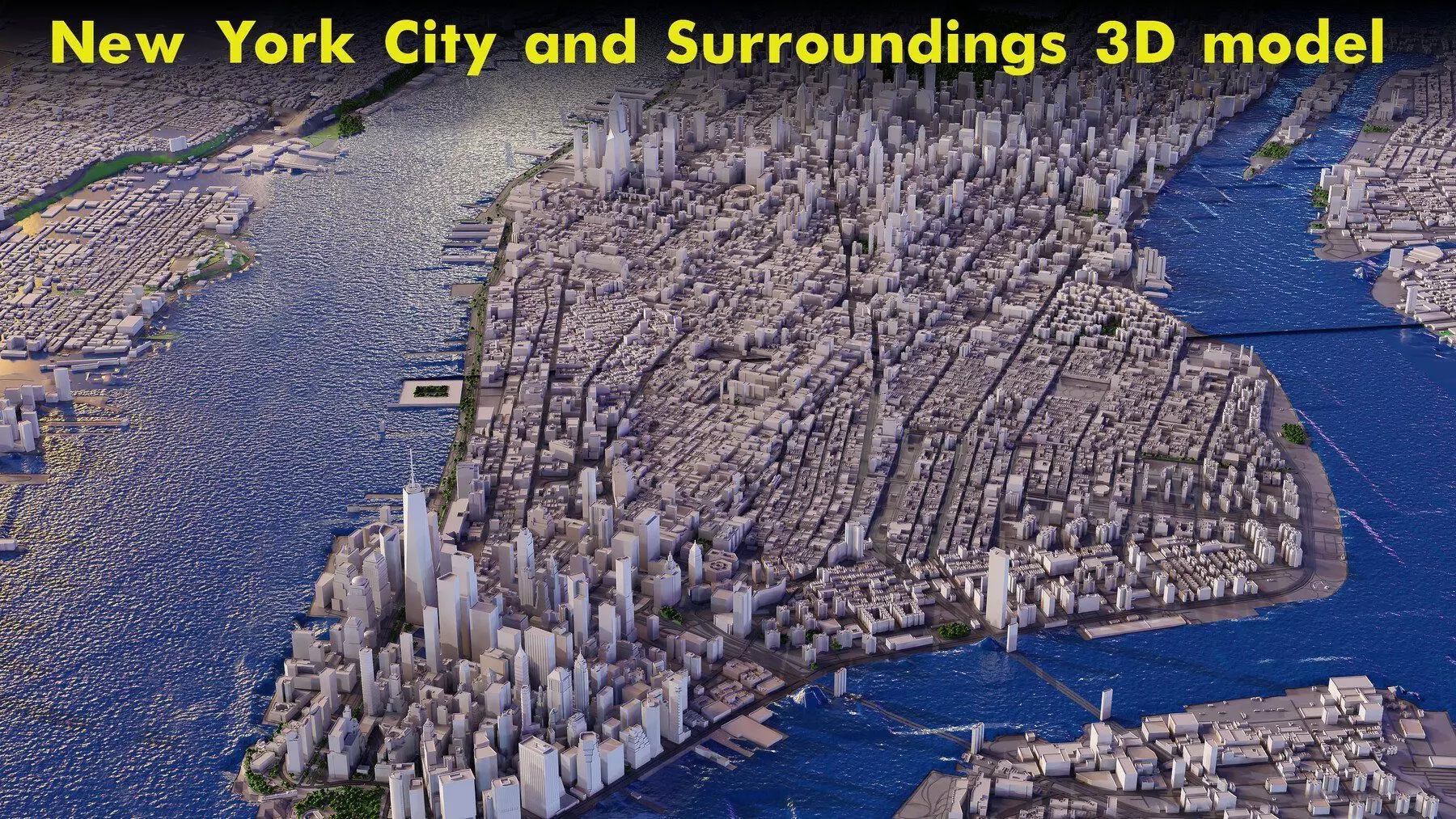 New York Low poly Low-poly 3D model_0