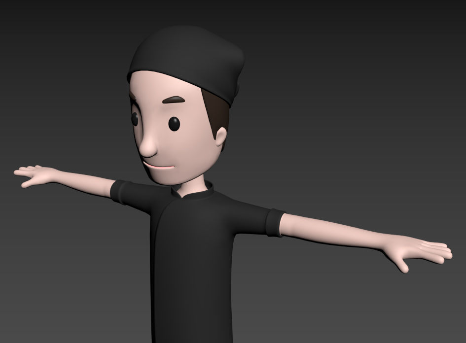 CartoonMan033 Chef 3D model_11