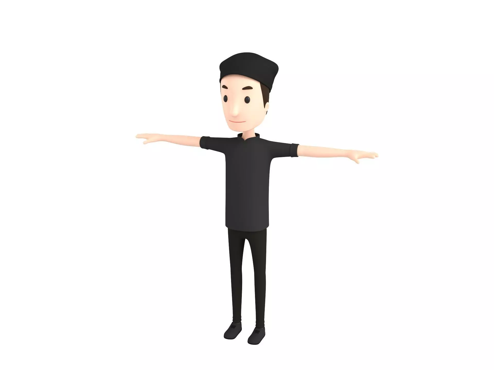 CartoonMan033 Chef 3D model_0