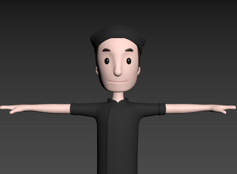 CartoonMan033 Chef 3D model_13