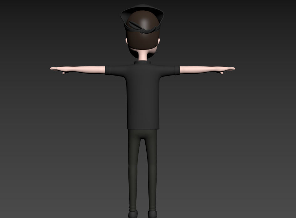 CartoonMan033 Chef 3D model_19