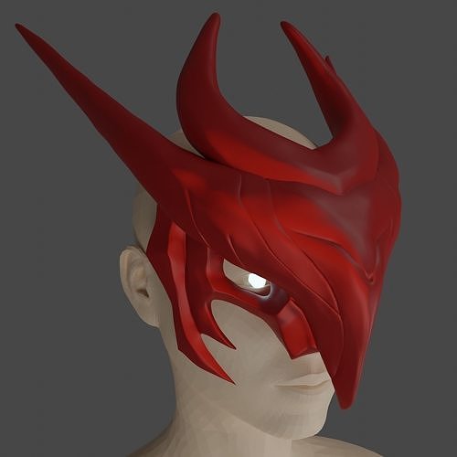 YONE face mask cosplay League of Legends LOL Cosplay printing 3D print model