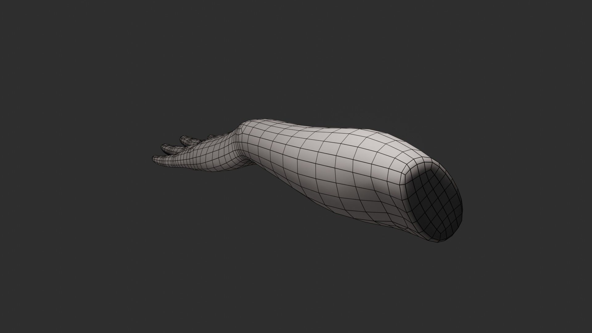 Female Left Hand Rigged Low-poly 3D model_22