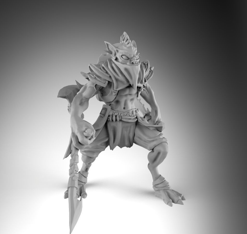 Dota 2 Bounty Hunter 3D Print Model 3D print model_3