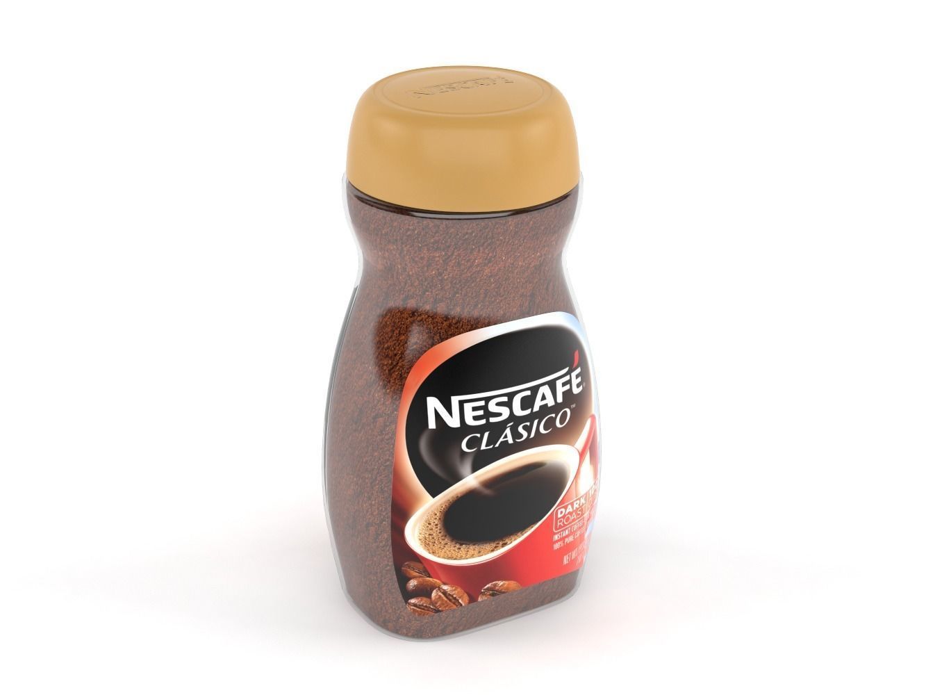 Nescafe Clasico Mild Medium Roast Instant Coffee 3D model_7