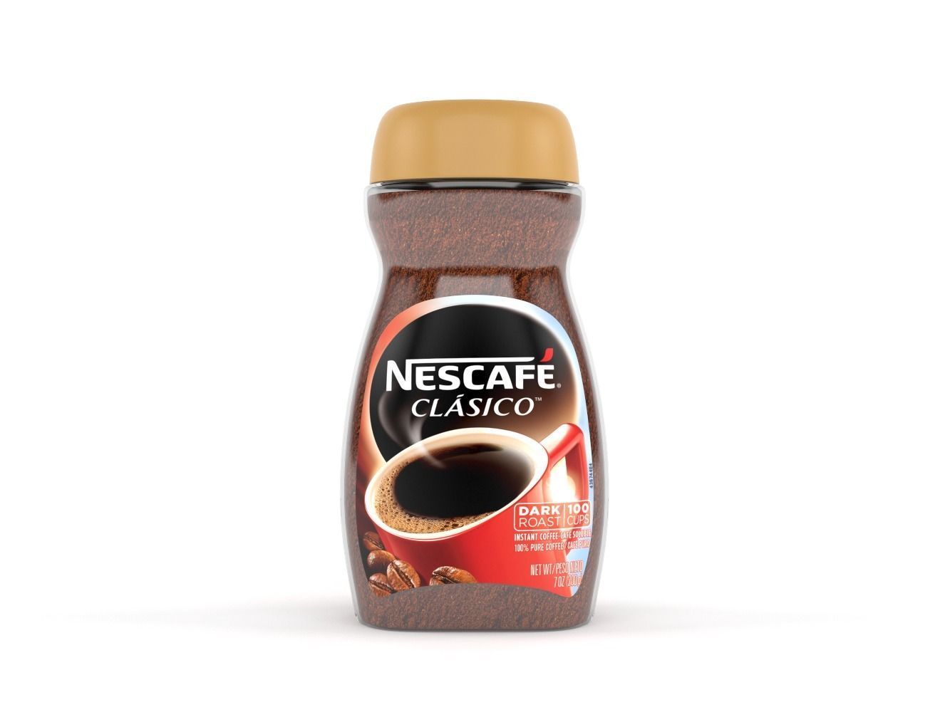 Nescafe Clasico Mild Medium Roast Instant Coffee 3D model_5