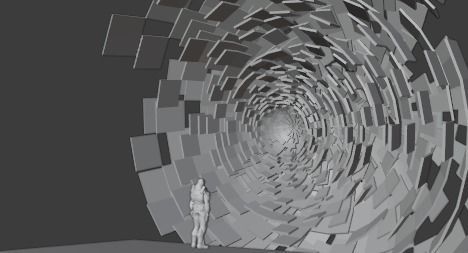 sci fi scene Low-poly 3D model_4