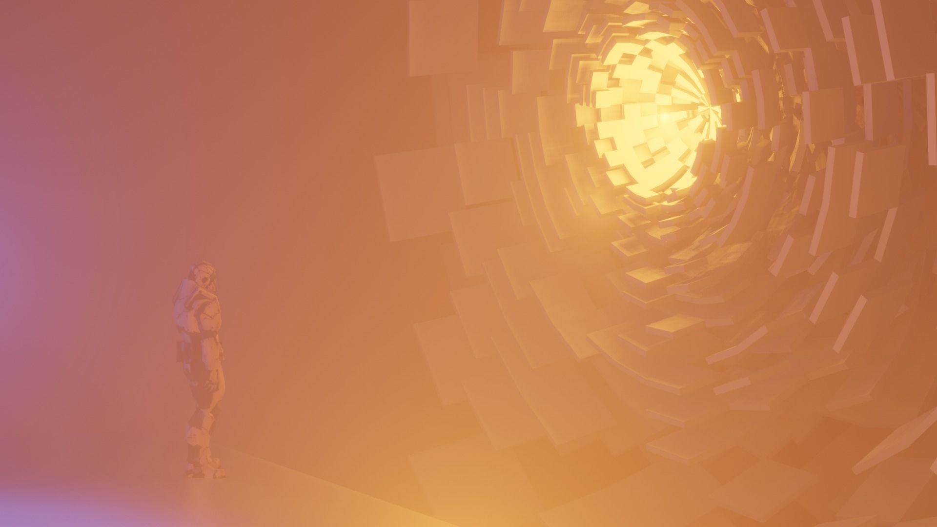 sci fi scene Low-poly 3D model_2