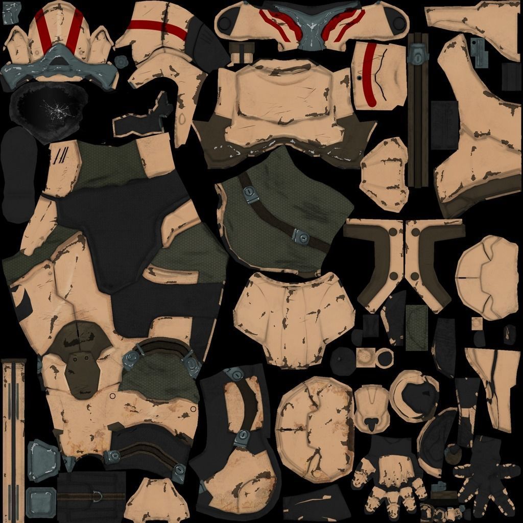 sci fi scene Low-poly 3D model_5