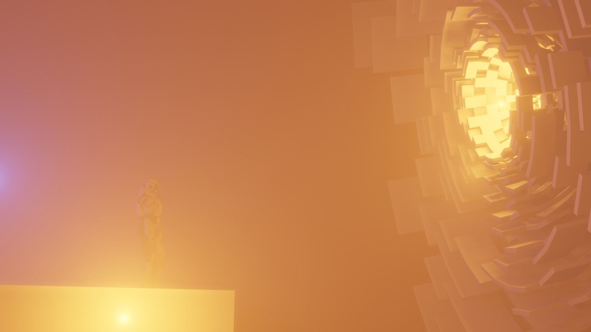 sci fi scene Low-poly 3D model_3