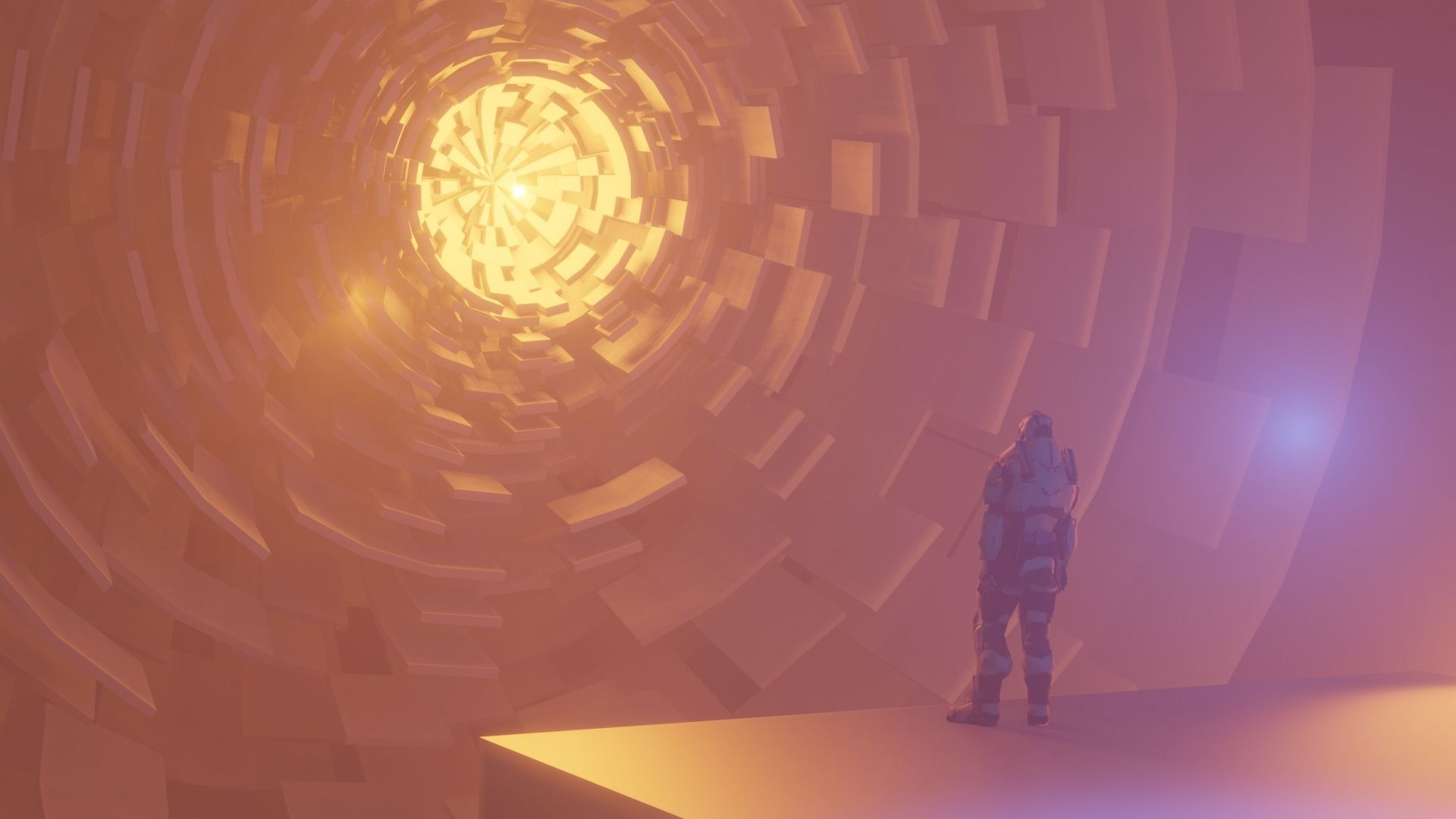 sci fi scene Low-poly 3D model_1