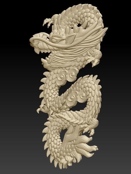 dragon pendant  3D print model_2