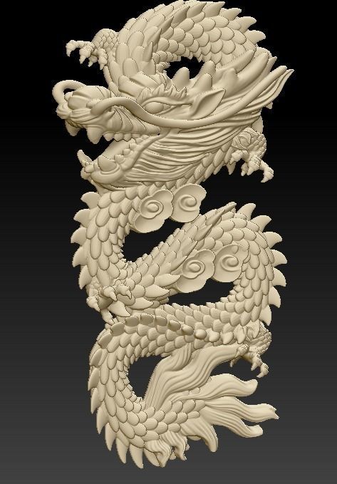 dragon pendant  3D print model_1