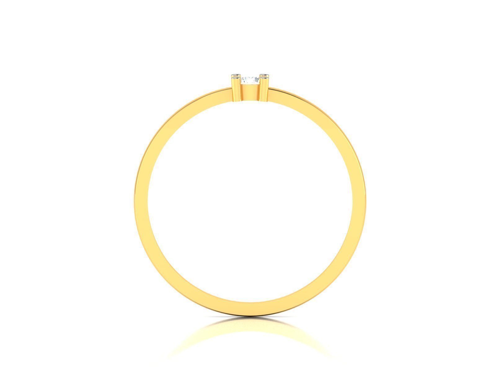 Ring-5978 diamond solitaire ring gold 3D print model_3