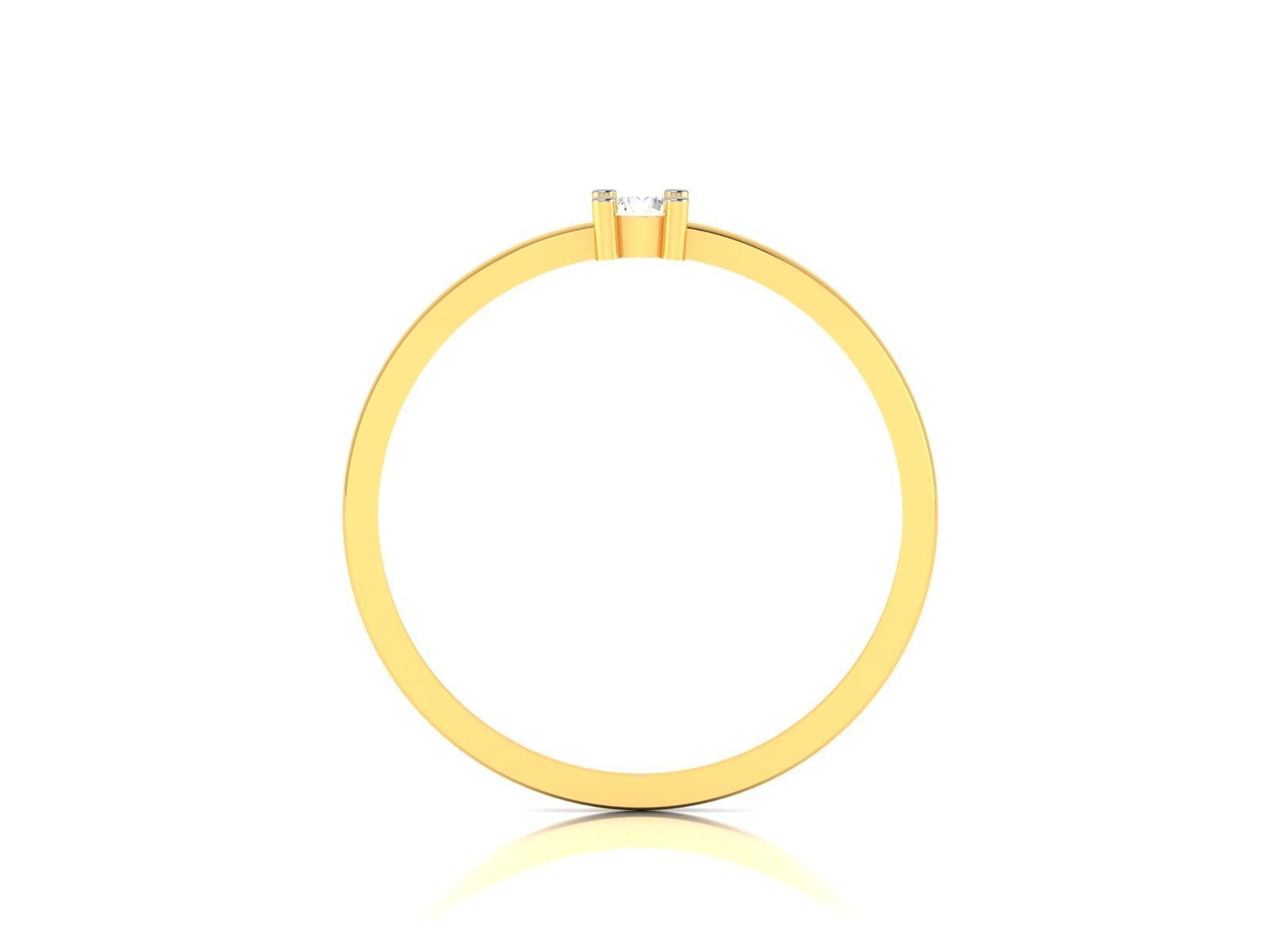 Ring-5978 diamond solitaire ring gold 3D print model_4