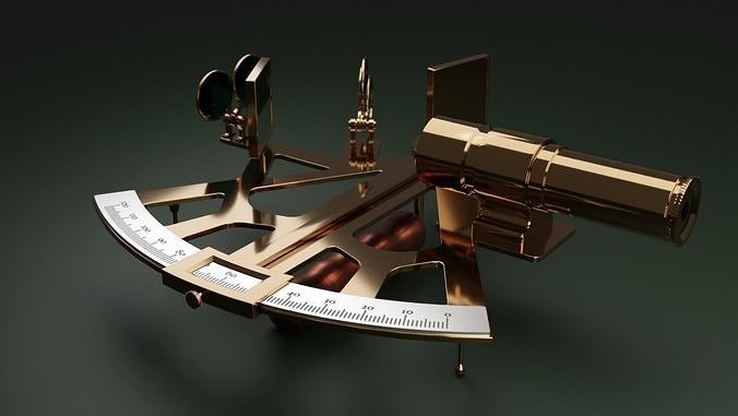 Nautical Sextant 3D model