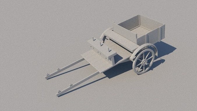 Horse cart 3D print model