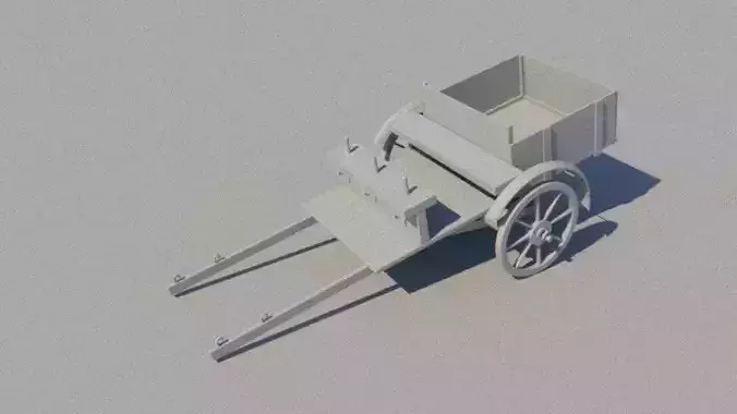 Horse cart 3D print model