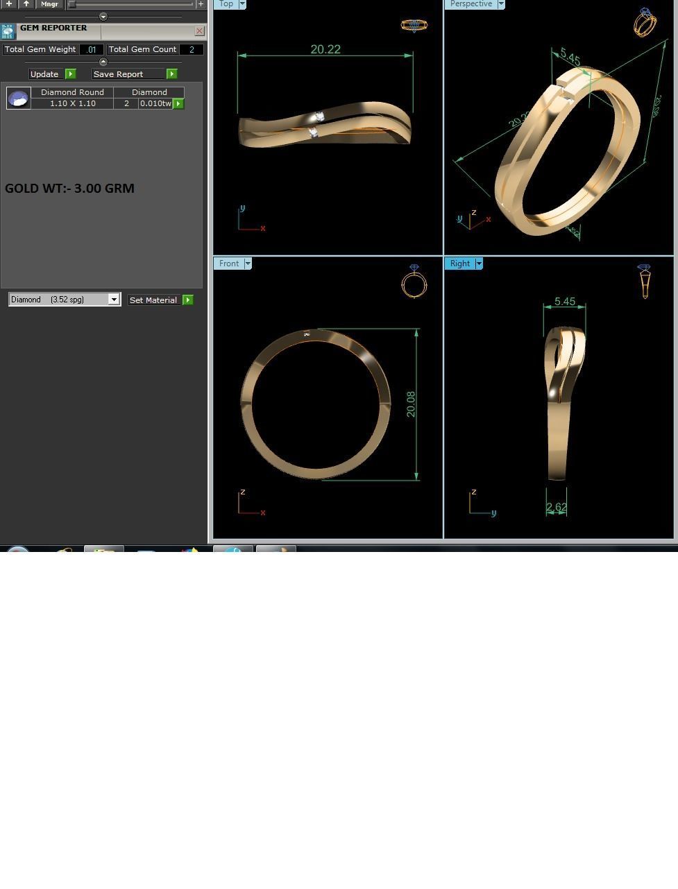 Ring-5896 gold ring 3D print model_9