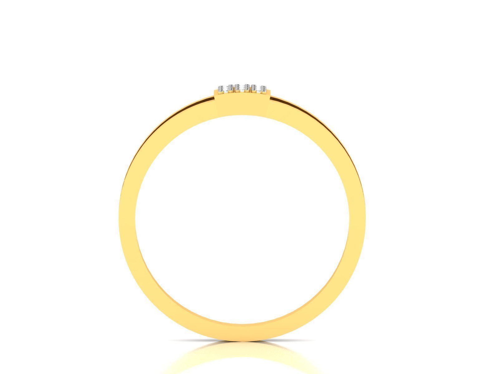 Ring-5891 gold diamond ring 3D print model_2