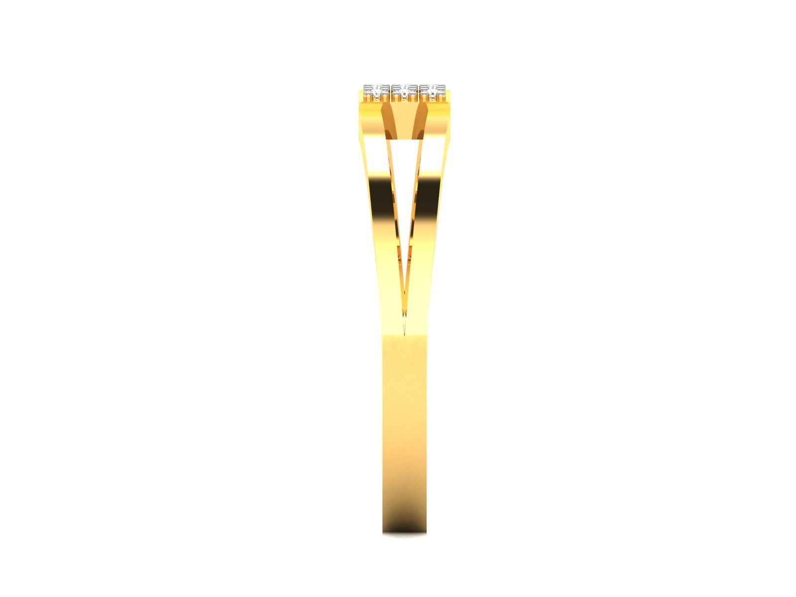 Ring-5891 gold diamond ring 3D print model_5
