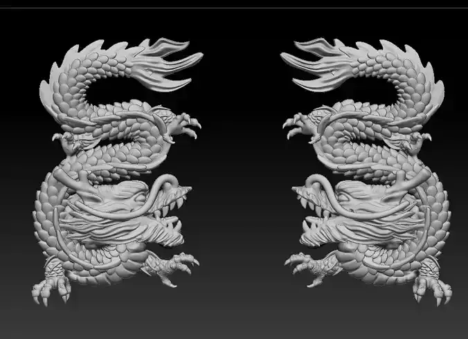 dargon two chinese dragons
