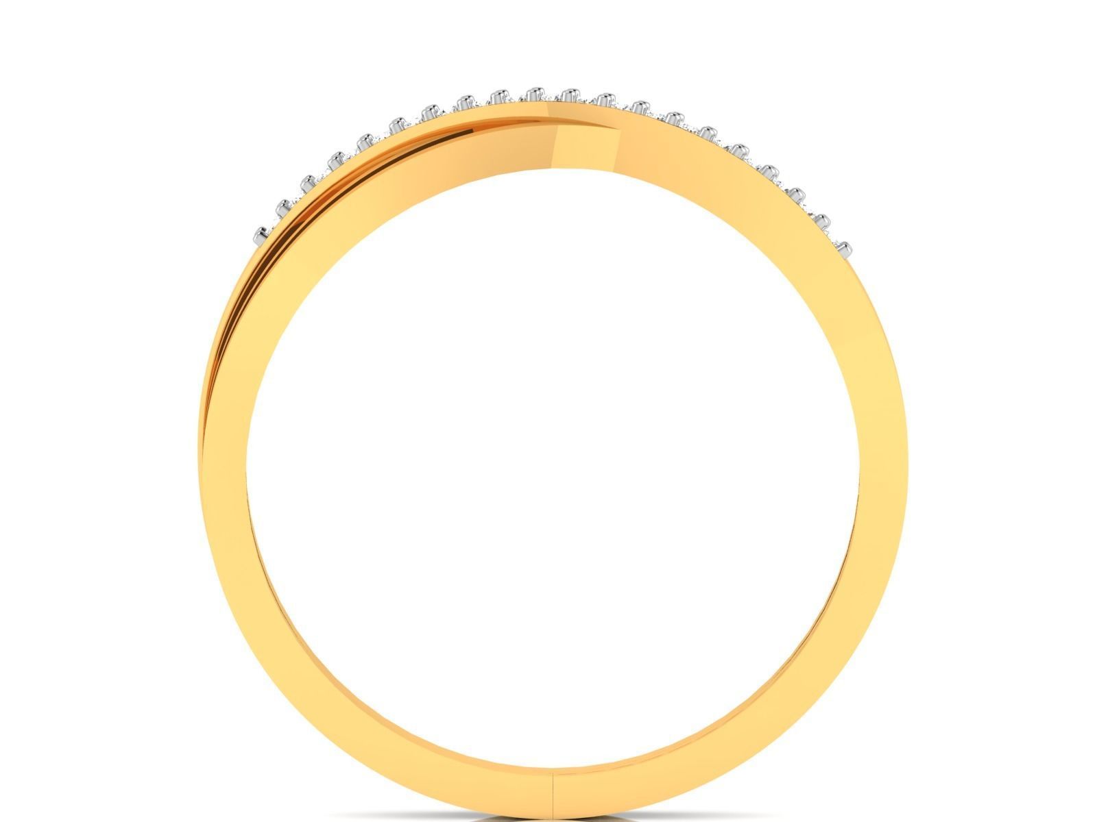 Ring-5871 diamond ring gold 3D print model_1