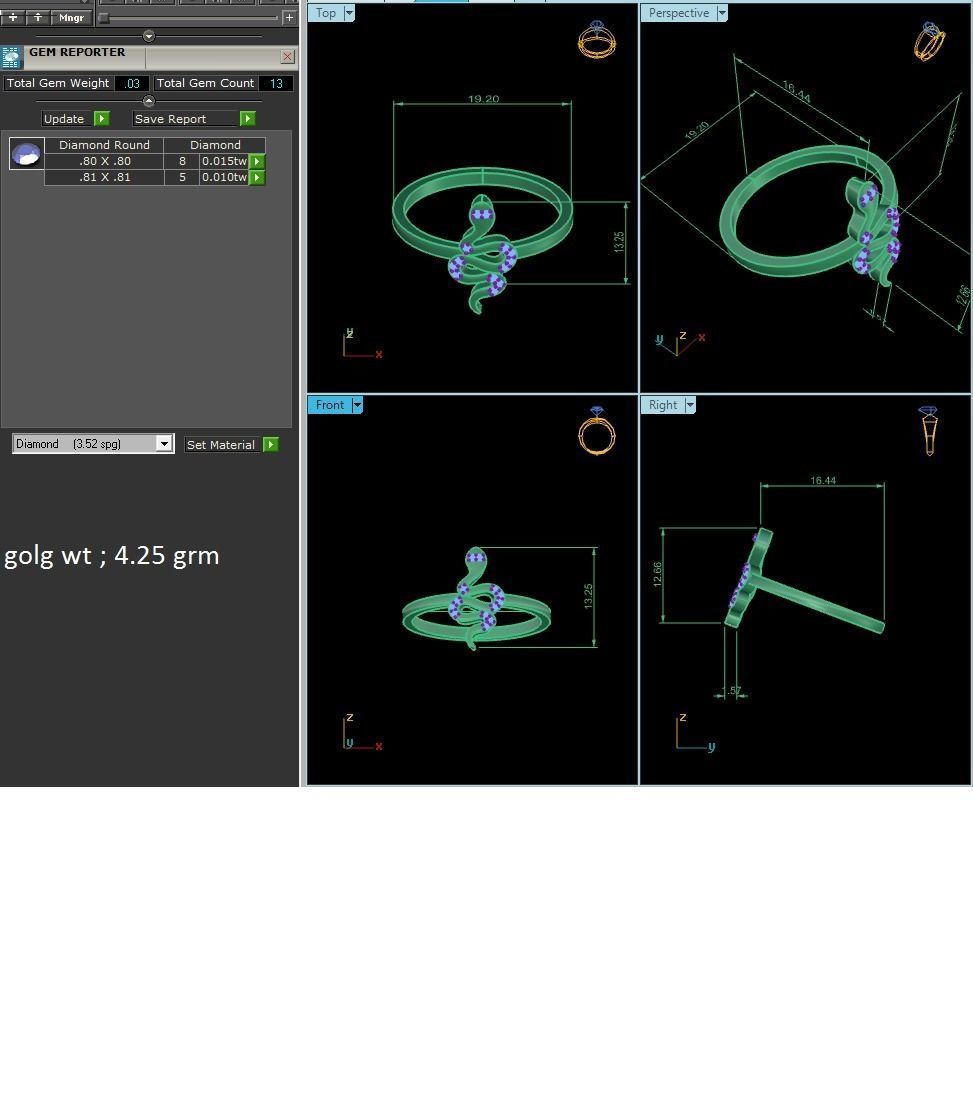 Ring-5868 gold ring with diamonds 3D print model_9