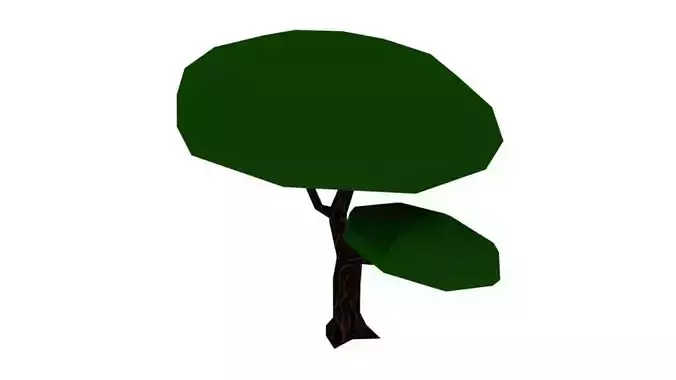 low-poly tree