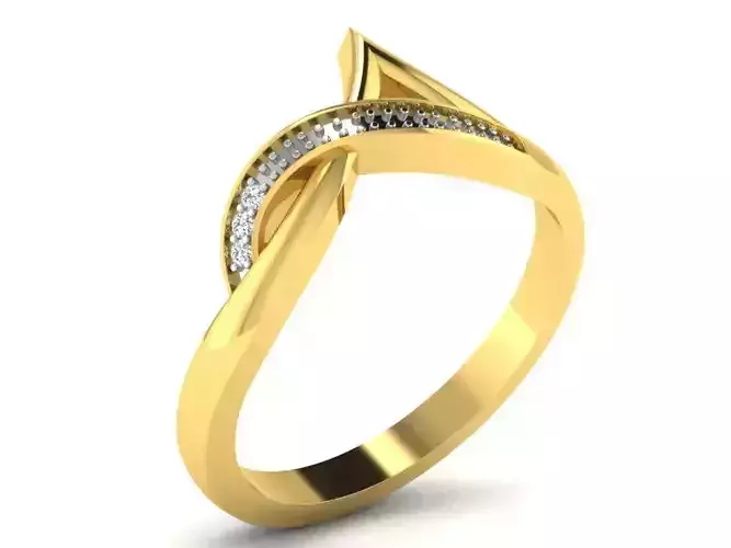 Ring-5801 diamond ring gold