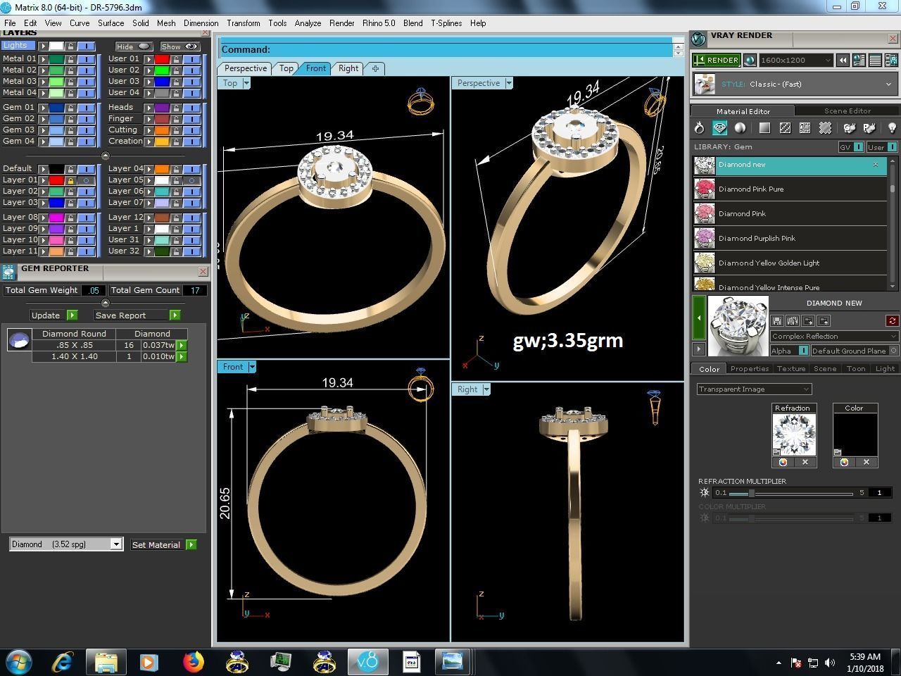 Ring-5796 sapphire ring gold 3D print model_9