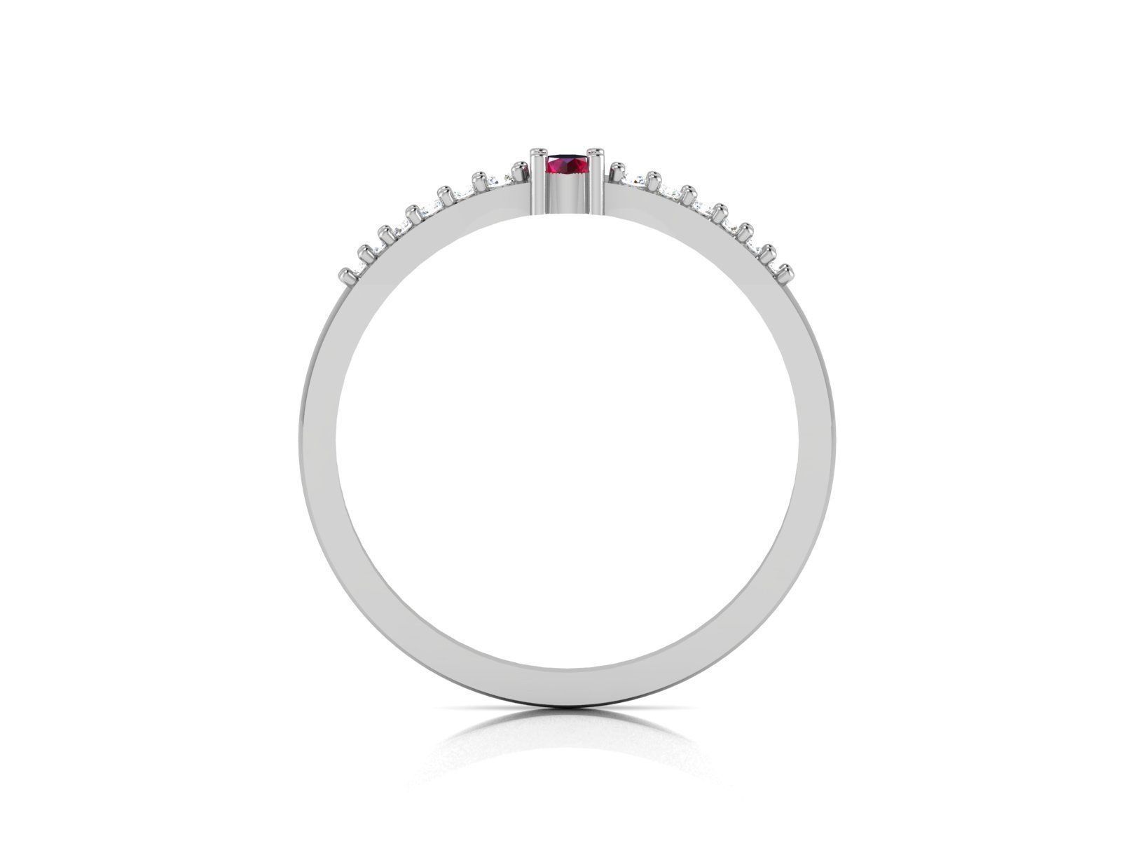Ring-5770 ruby and diamond ring 3D print model_3