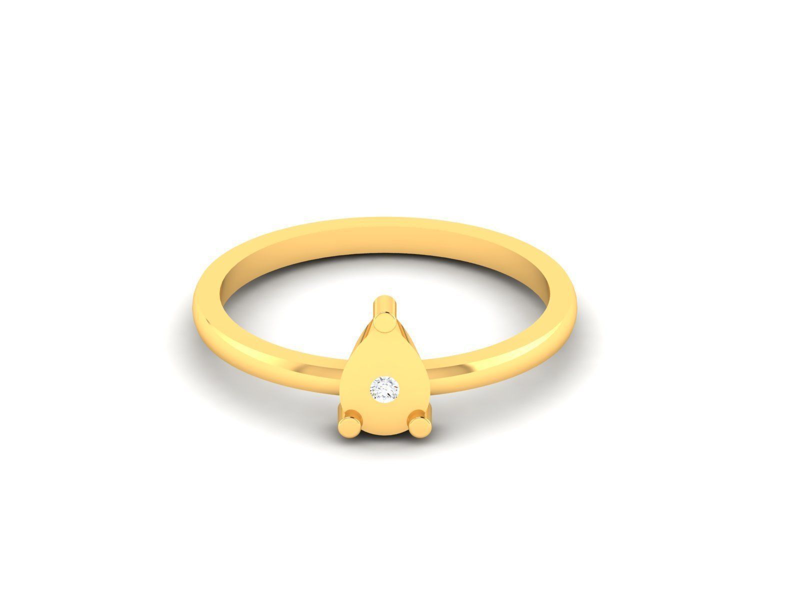 Ring-5763 pear diamond ring 3D print model_7