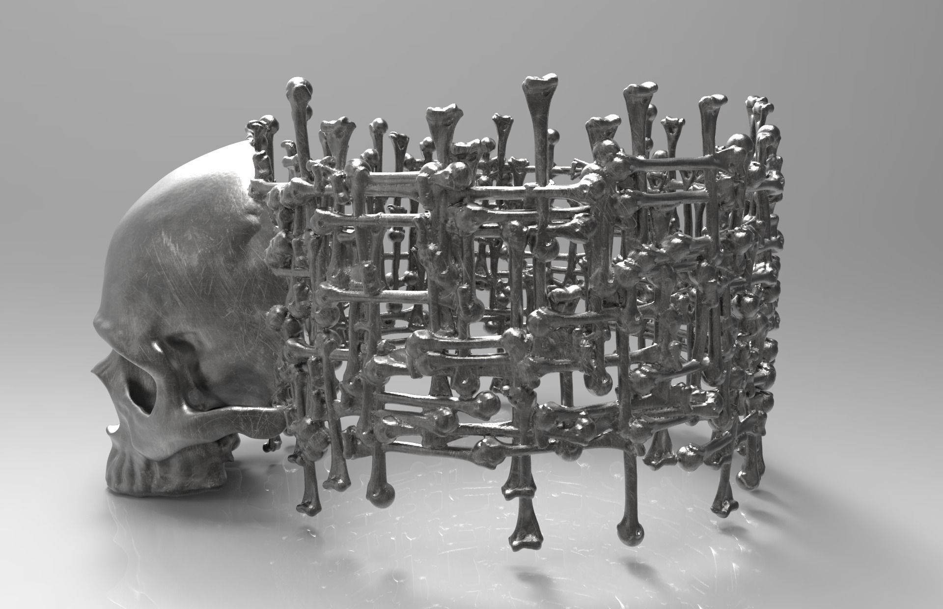 Ring Bones 3D print model_2