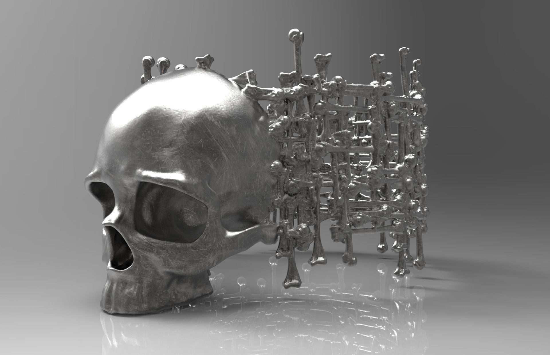 Ring Bones 3D print model_1