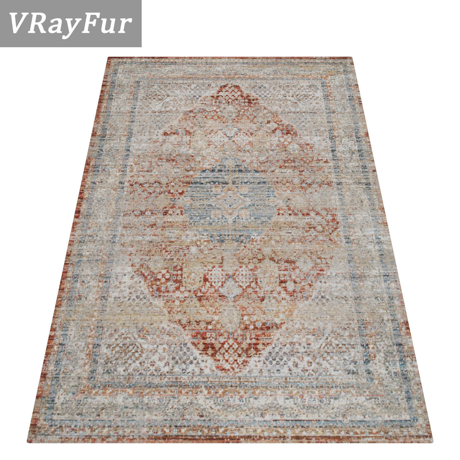Rug Set 1329 3D model_2