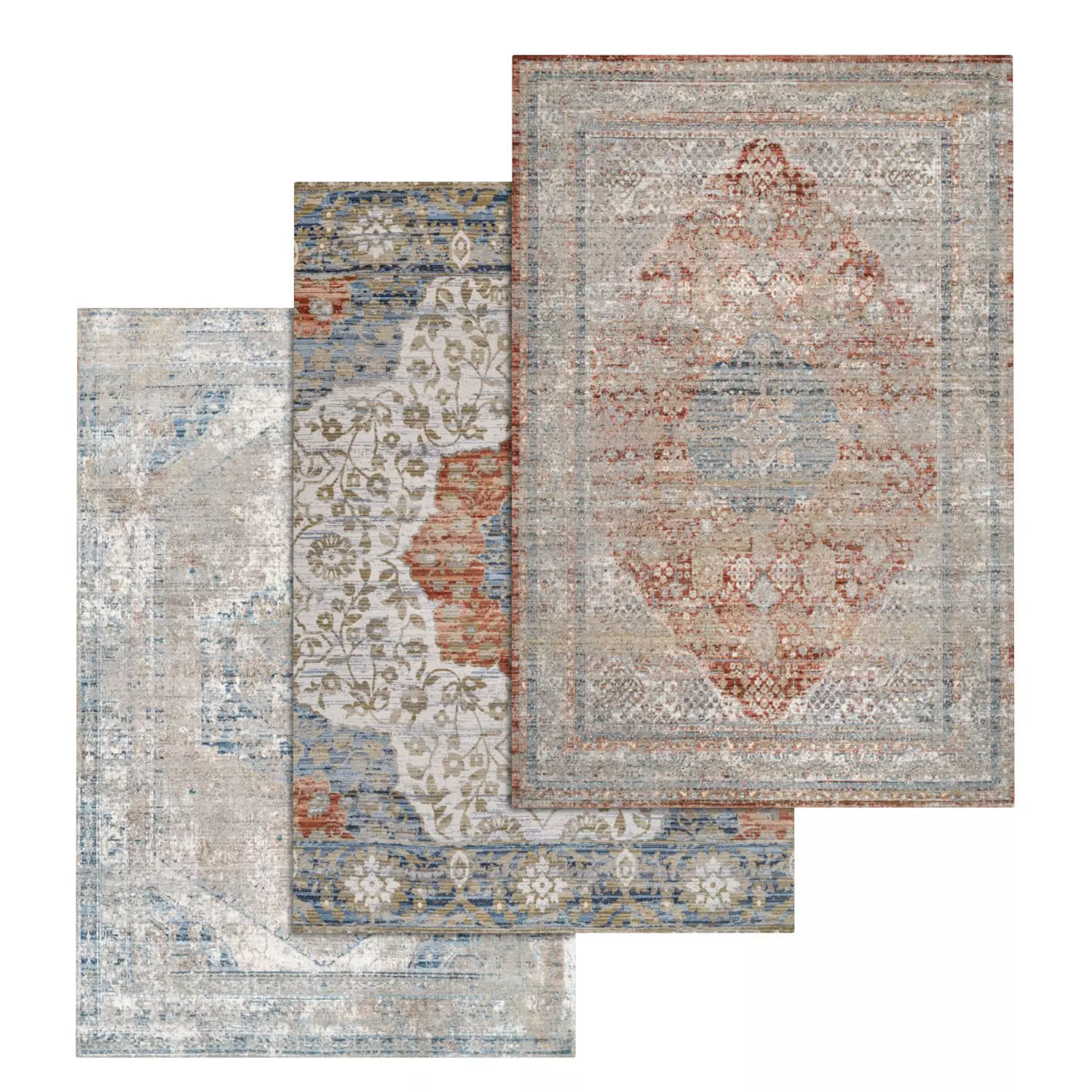 Rug Set 1329 3D model_0