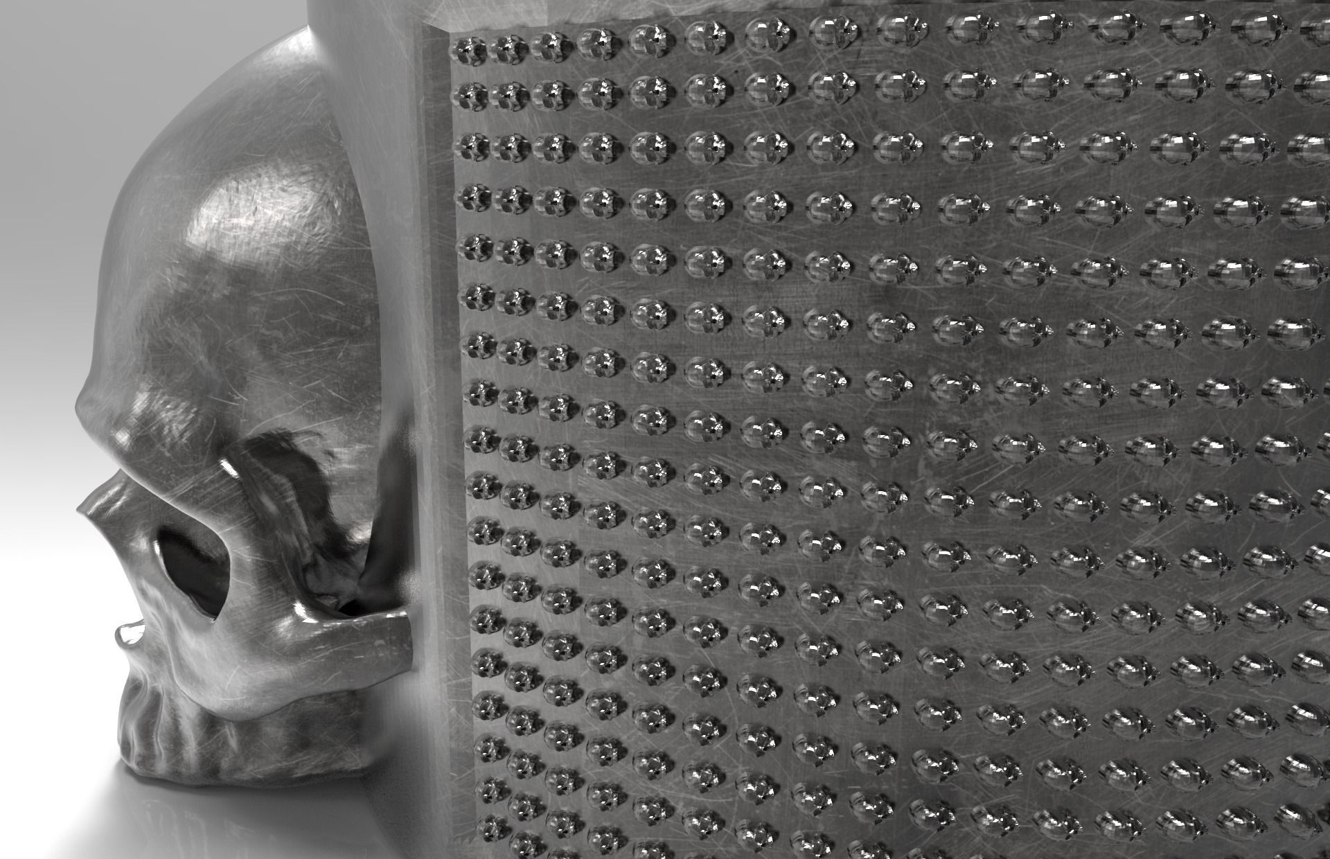 Ring Skulls 3D print model_2