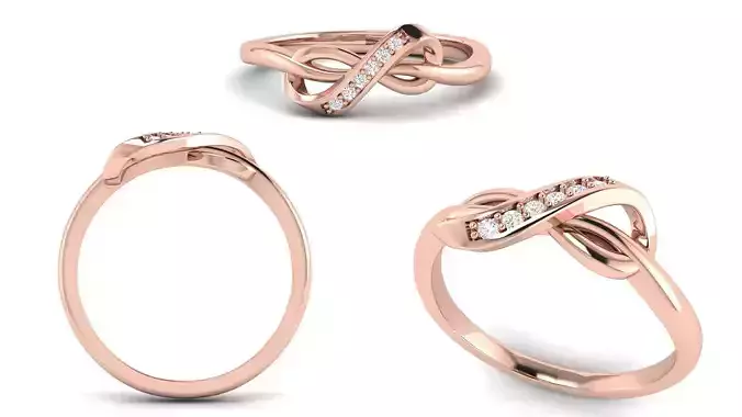 Ribbon Knot Ring 
