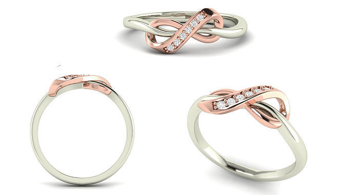 Infinity Band Ring  3D print model