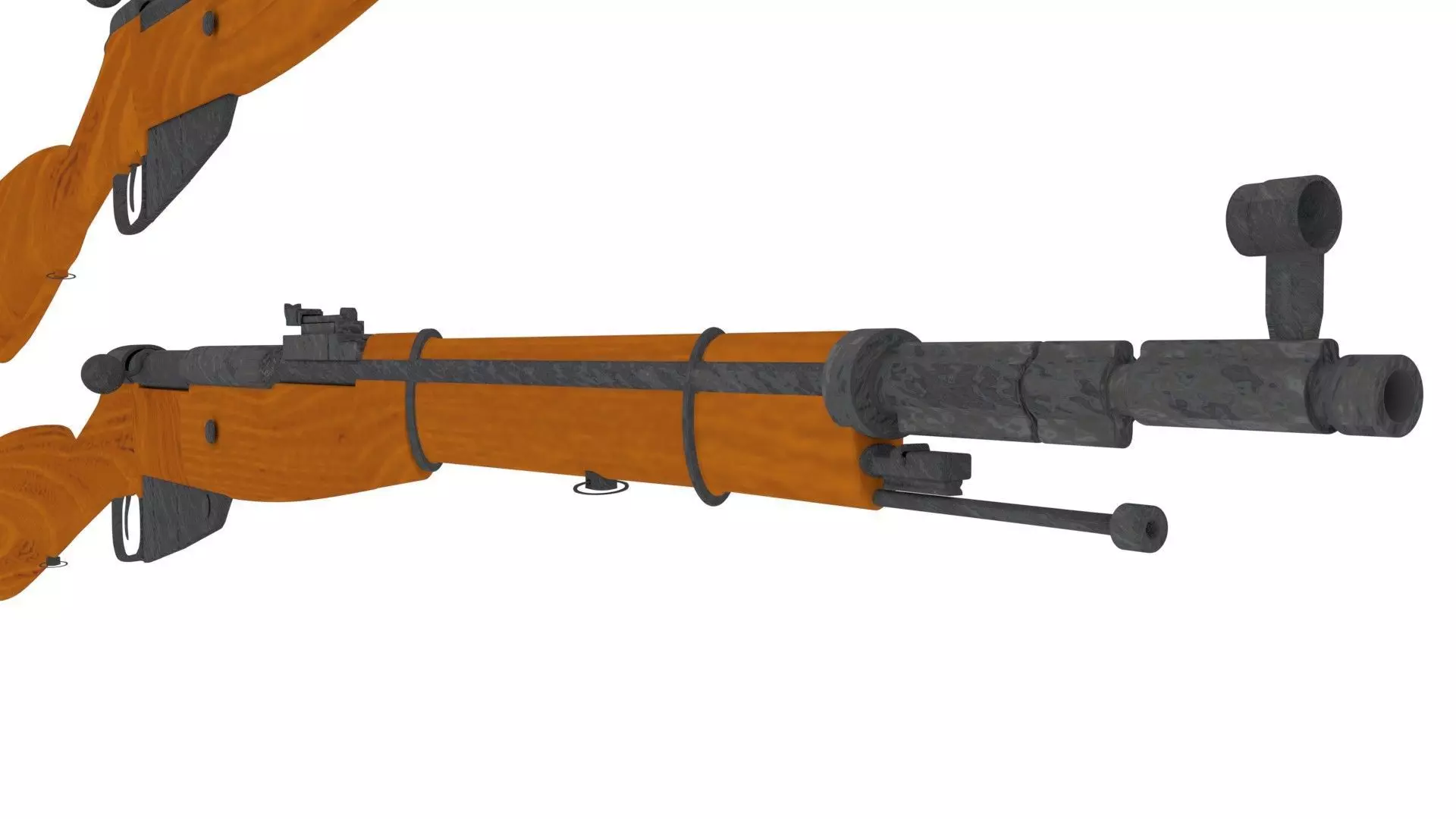 2 OLD RIFLE 3D MODEL Free 3D model