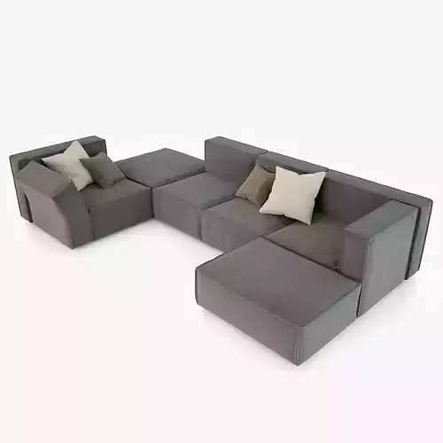 Calia Italia Richard Sectional Sofa